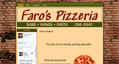 Desktop Screenshot of farospizzeria.com